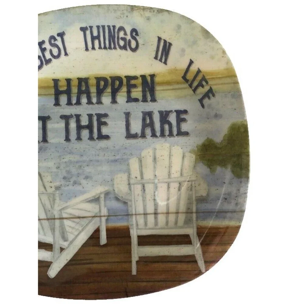 Certified International Cabin Lake Melamine Plates 8.5
